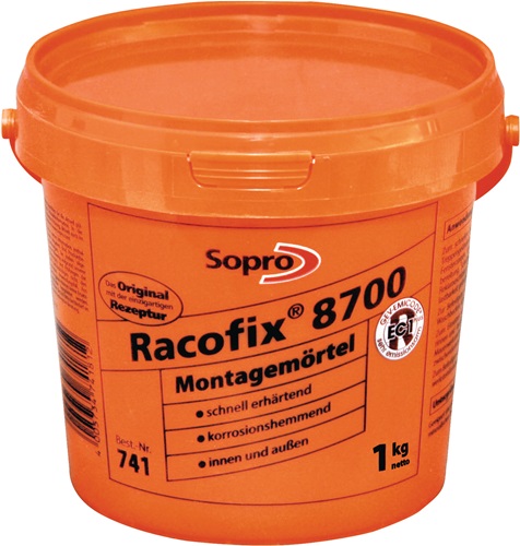 Montagemörtel Racofix® 8700 1:3 Raumteile (Wasser/Mörtel) 1kg Eimer SOPRO