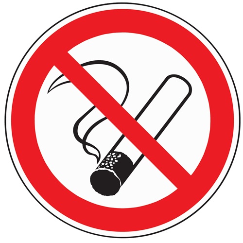 Verbotszeichen Rauchen verboten D200mm Kunststoffschild rot/schwarz