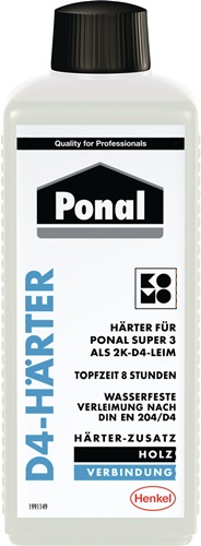 Härter D4 f.Ponal Wasserfest (Super 3) PNI3N 250g Flasche PONAL