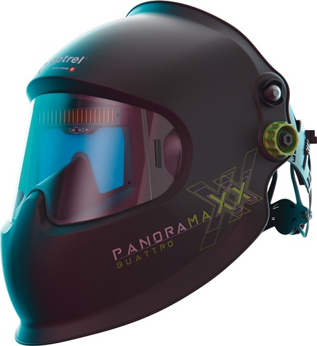 Schweißerschutzhelm Panoramaxx Quattro optrel re-charge,IsoFit® headg 180x120mm