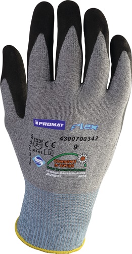 Handschuhe Flex Gr.8 grau/schwarz EN 388 Kat.II PROMAT