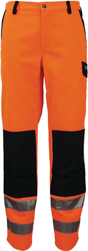Warnschutzbundhose Gr.48 orange/schwarz PREVENT