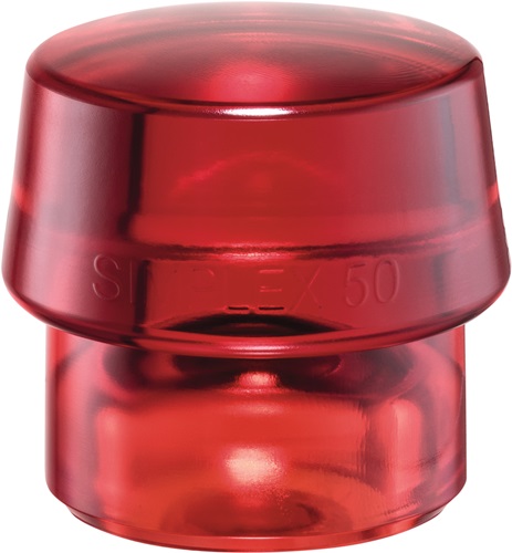 Schonhammerkopf SIMPLEX Kopf-O 30mm Plastik rot hart HALDER