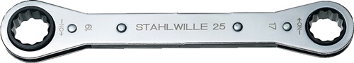 Ratschenringschlüssel 25 9x10mm 12-KT.L.139mm Anz.Z.22 STAHLWILLE