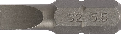 Bit f.Schlitzschrauben 5,5mm L.25mm 1/4 Zoll C6,3 Schneidenstärke 1mm PROMAT