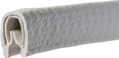 Kantenschutz Klemmber.1-2mm L.10m B.6,5mm H.9,5mm weiß-grau PROMAT