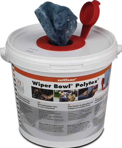 Handreinigungstuch Wiper Bowl Polytex hohe Reinigungskraft 72 Tü.Eimer