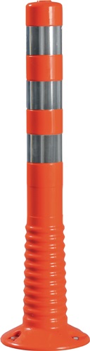 Sperrpfosten TPU orange/weiß D.80mm z.Schr.m.Befestigungsmaterial H.750mm