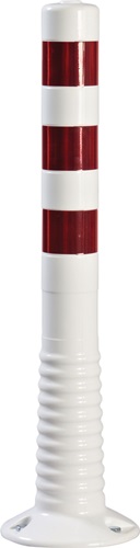 Sperrpfosten TPU weiß/rot D.80mm z.Schr.m.Befestigungsmaterial H.750mm