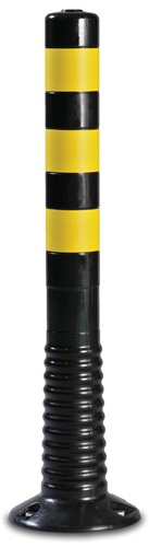 Sperrpfosten TPU schwarz/gelb D.80mm z.Schr.m.Befestigungsmaterial H.750mm