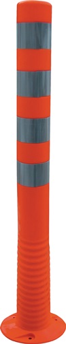 Sperrpfosten TPU orange/weiß D.80mm z.Schr.m.Befestigungsmat. H.1000mm H.1000mm
